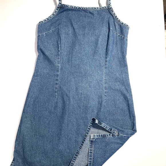 Stressed out sundress Jean material small - Picture 4 of 11